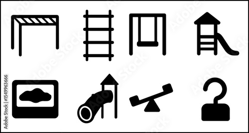 Playground Item Silhouette Icons