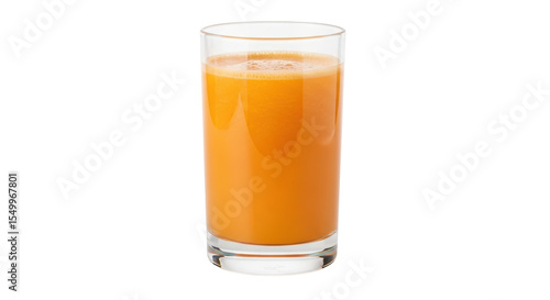 Isolated Glass of Orange Juice