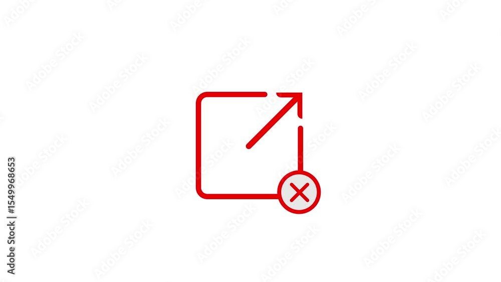 Simple red u shape with rounded corners on a clean white background Simple red u shape with rounded corners on a clean white background