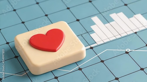 Heart Symbol on Button Enhances Community Engagement and Connection through Social Media Analytics and Digital Platform Insights