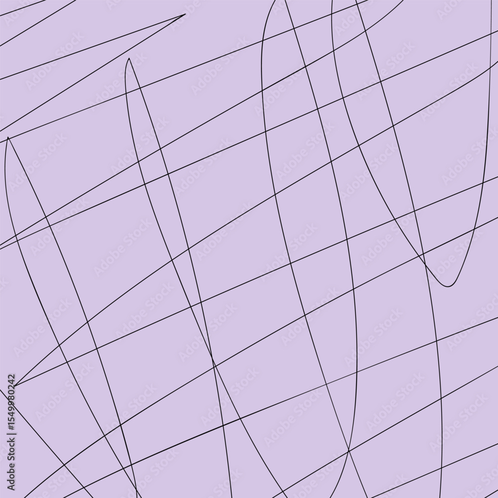 custom made wallpaper toronto digitalLilac Abstract background with simple black curved lines