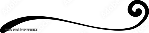 Looping Crossover Swirl Accent Stroke