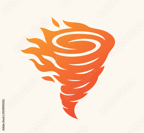 Fiery Tornado A Visual Representation of Nature's Fury