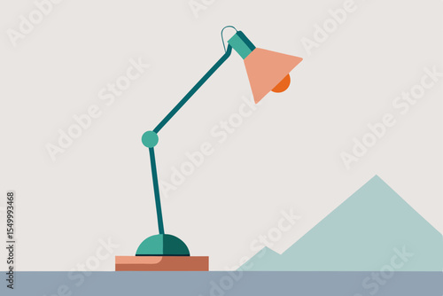 vector illustration of a lamp