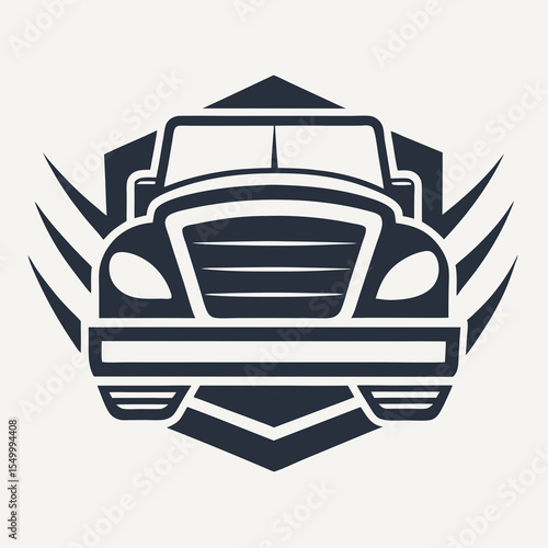 Premium trucking company ready made logo. 18 wheeler semi truck logo vector. Best for trucking and freight related industry