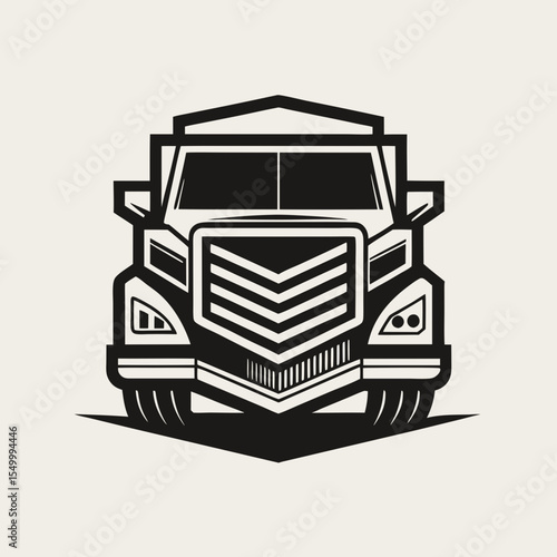 Premium trucking company ready made logo. 18 wheeler semi truck logo vector. Best for trucking and freight related industry