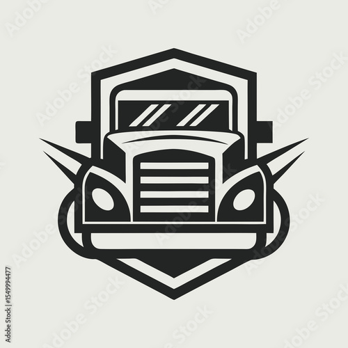 Premium trucking company ready made logo. 18 wheeler semi truck logo vector. Best for trucking and freight related industry