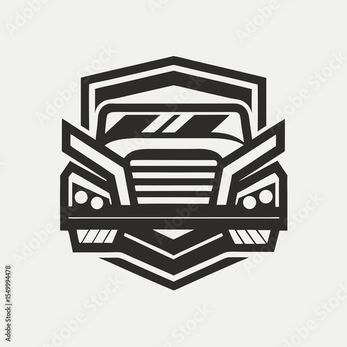 Premium trucking company ready made logo. 18 wheeler semi truck logo vector. Best for trucking and freight related industry