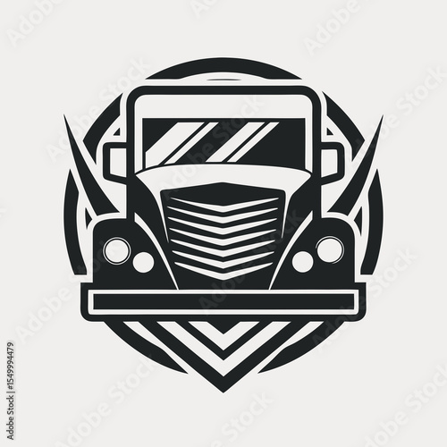Premium trucking company ready made logo. 18 wheeler semi truck logo vector. Best for trucking and freight related industry