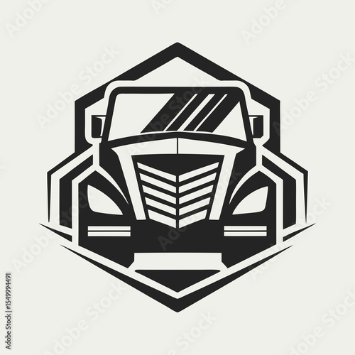 Premium trucking company ready made logo. 18 wheeler semi truck logo vector. Best for trucking and freight related industry