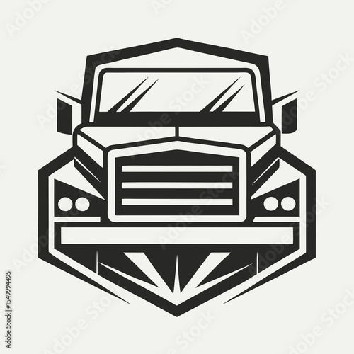 Premium trucking company ready made logo. 18 wheeler semi truck logo vector. Best for trucking and freight related industry