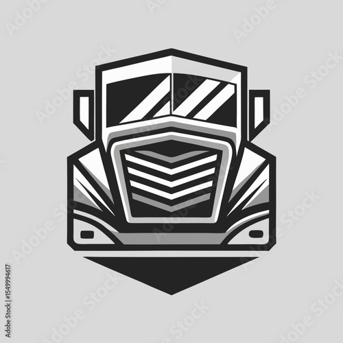 Premium trucking company ready made logo. 18 wheeler semi truck logo vector. Best for trucking and freight related industry