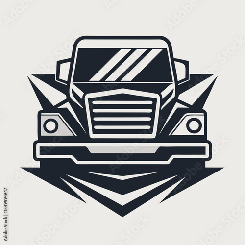 Premium trucking company ready made logo. 18 wheeler semi truck logo vector. Best for trucking and freight related industry