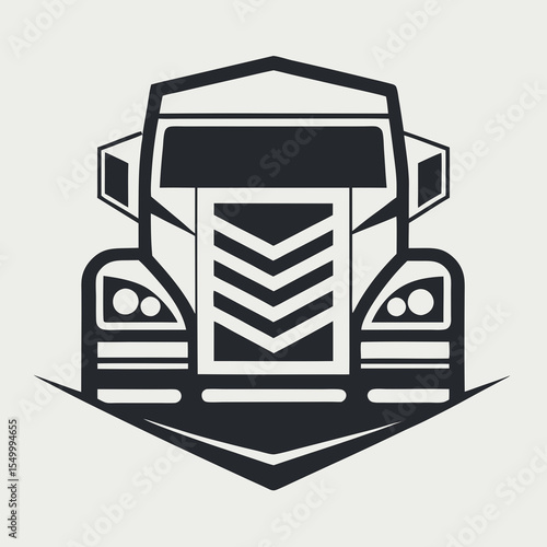 Premium trucking company ready made logo. 18 wheeler semi truck logo vector. Best for trucking and freight related industry