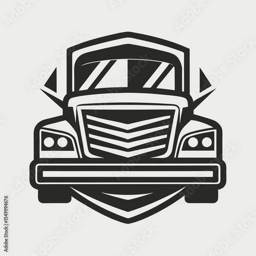 Premium trucking company ready made logo. 18 wheeler semi truck logo vector. Best for trucking and freight related industry