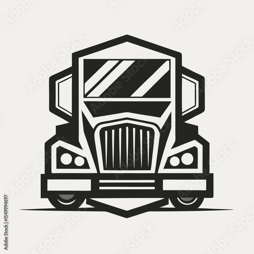 Premium trucking company ready made logo. 18 wheeler semi truck logo vector. Best for trucking and freight related industry