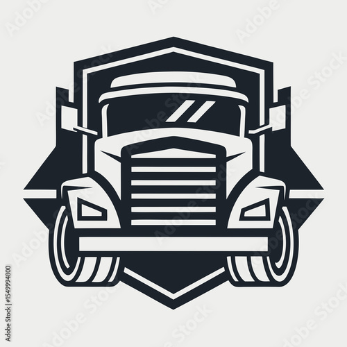 Premium trucking company ready made logo. 18 wheeler semi truck logo vector. Best for trucking and freight related industry