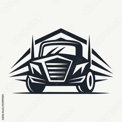 Premium trucking company ready made logo. 18 wheeler semi truck logo vector. Best for trucking and freight related industry