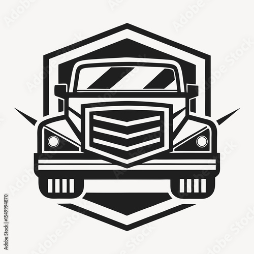 Premium trucking company ready made logo. 18 wheeler semi truck logo vector. Best for trucking and freight related industry