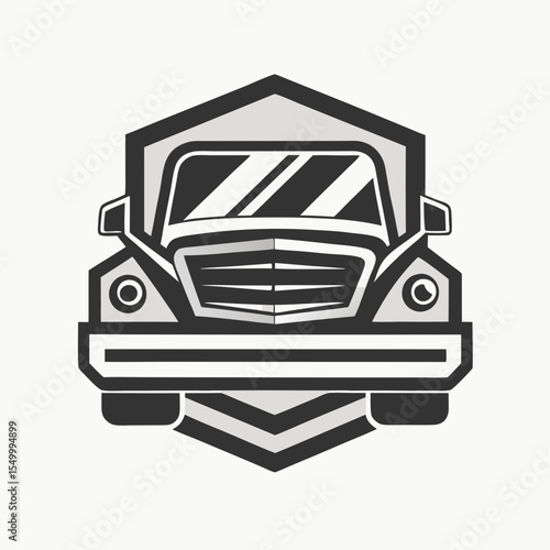 Premium trucking company ready made logo. 18 wheeler semi truck logo vector. Best for trucking and freight related industry