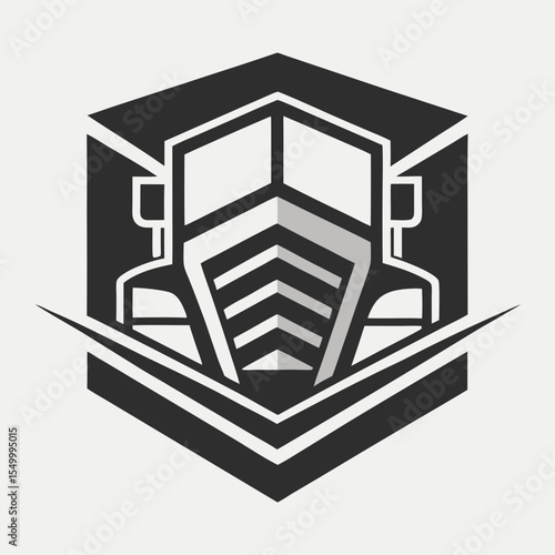 Premium trucking company ready made logo. 18 wheeler semi truck logo vector. Best for trucking and freight related industry