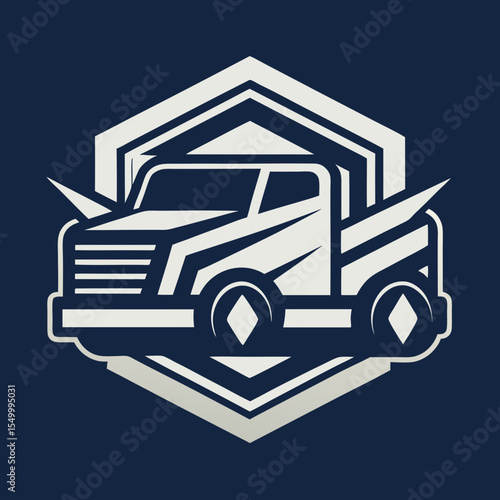 Premium trucking company ready made logo. 18 wheeler semi truck logo vector. Best for trucking and freight related industry