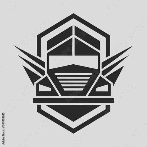 Premium trucking company ready made logo. 18 wheeler semi truck logo vector. Best for trucking and freight related industry