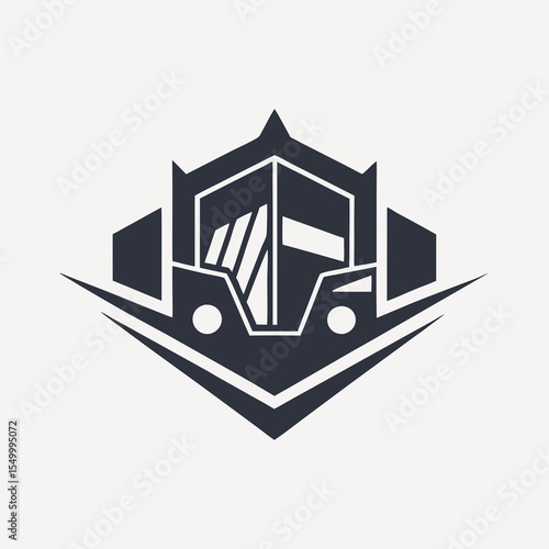 Premium trucking company ready made logo. 18 wheeler semi truck logo vector. Best for trucking and freight related industry