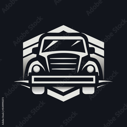 Premium trucking company ready made logo. 18 wheeler semi truck logo vector. Best for trucking and freight related industry