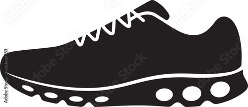 Athletic Shoe Silhouette Vector