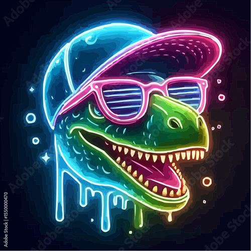 alternative digital art of a fun dinosaur 30