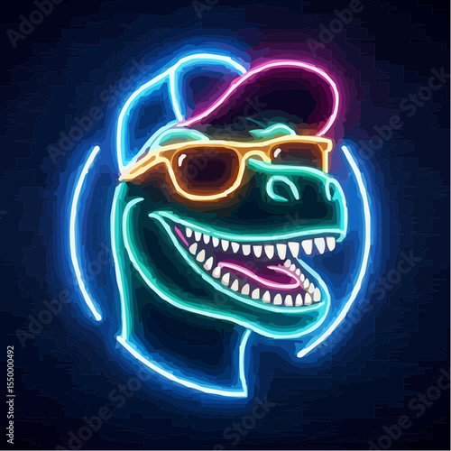 alternative digital art of a fun dinosaur 27