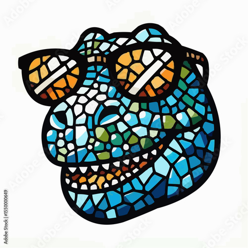 alternative digital art of a fun dinosaur 1