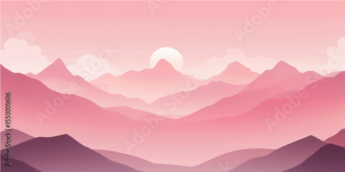 Majestic Peaks in a Silent Winter Landscape