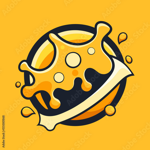 Dairy products and milk icons of bottle and butter, sour cream and curd, cheese, yogurt or kefir in pitcher, cottage cheese and fresh cream in bowl for milk shop, store or market