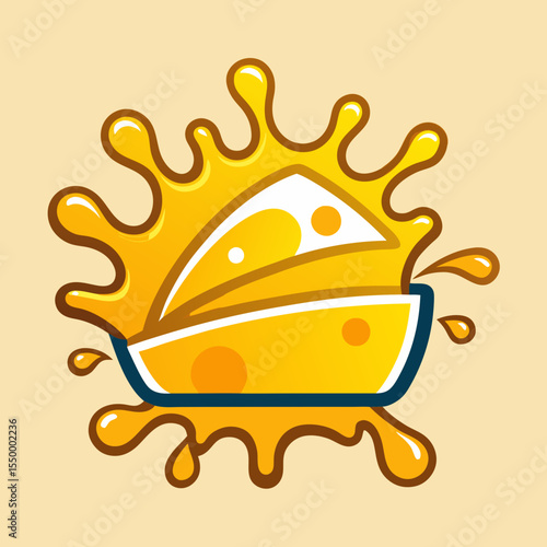 Dairy products and milk icons of bottle and butter, sour cream and curd, cheese, yogurt or kefir in pitcher, cottage cheese and fresh cream in bowl for milk shop, store or market