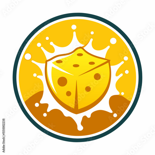 Dairy products and milk icons of bottle and butter, sour cream and curd, cheese, yogurt or kefir in pitcher, cottage cheese and fresh cream in bowl for milk shop, store or market