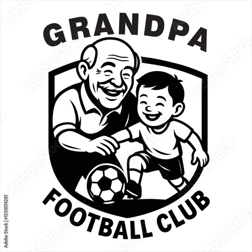 Grandpa Football Club Vector Logo