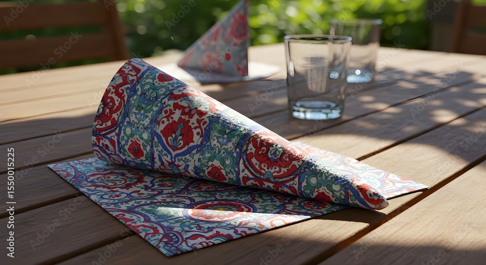 Fototapeta premium Table setting in a restaurant.