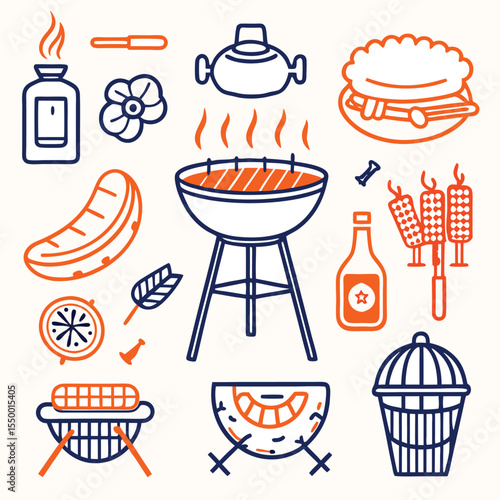 some necessary icon design set vector art 