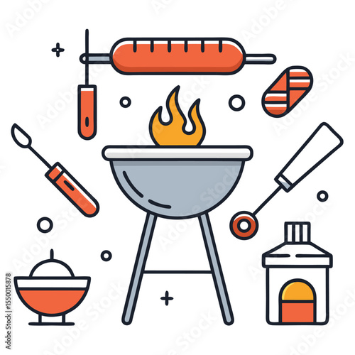 some necessary icon design set vector art 