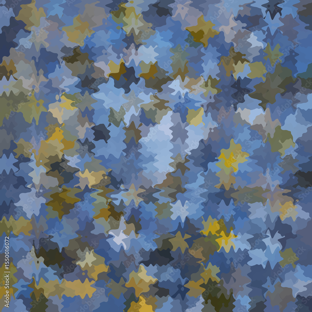 Obraz premium Colorful splashed abstract background. Splash effect and camouflage. Splattered backdrop.