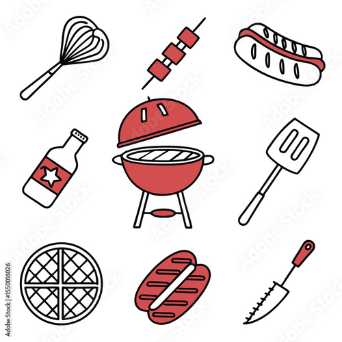 some necessary icon design set vector art 