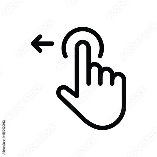 Move to left icon