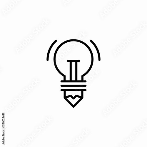 lightbulb idea gem icon sign vector