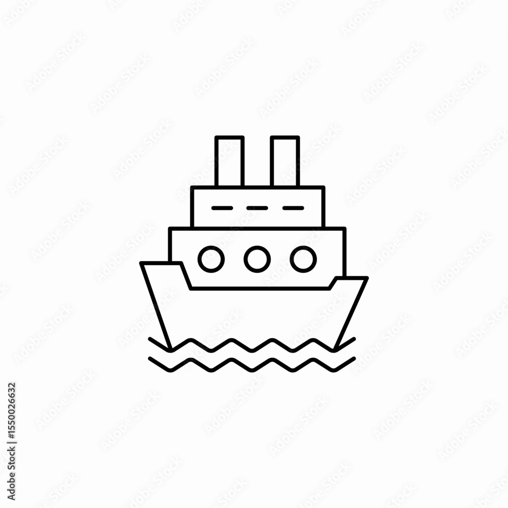 passenger ship icon sign vector passenger ship icon sign vector