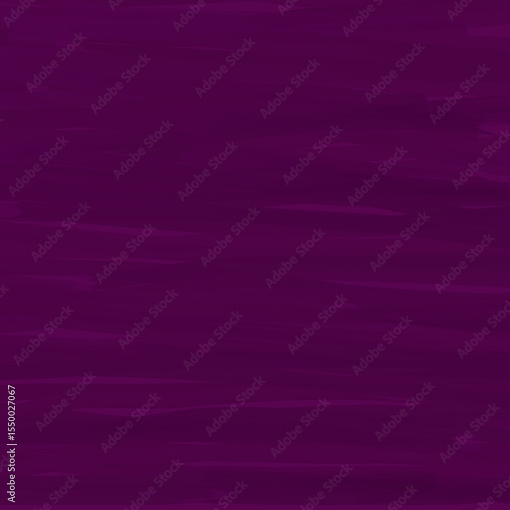 Fototapeta premium Deep purple painted texture with soft horizontal brush strokes and smooth gradients, ideal for elegant designs, posters, digital art, invitations, and creative graphic projects.