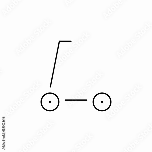 segway personal transportation icon sign vector