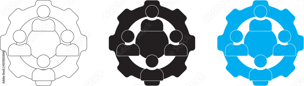 Development interacting communication meeting icon Development interacting communication meeting icon