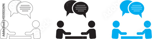 meeting icon vector illustration